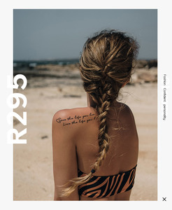Tatuaggio temporaneo personalizzato per uomo e donna con inchiostro blu e nero Semi-permanente carta impermeabile Body Art Tatoo adesivo personalizzato Tatu - Product Image 2