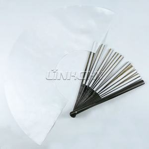 13-Inch White Sublimation <b>Folding</b> <b>Fans</b> Clack <b>Fans</b> Blanks for Sublimation Bamboo Crafts - Product Image 2
