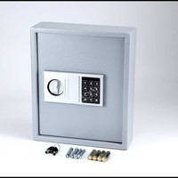 Caja Fuerte de Seguridad de Tamaño Mini, Caja de Seguridad Electrónica con Contraseña Digital de Acero para Montar en la Pared, Caja Fuerte para Hotel