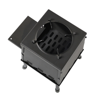 Réchaud à bois portable pliable en acier au carbone pour pique-nique, barbecue et camping en extérieur