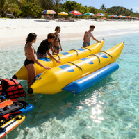 Bateau banane gonflable, poisson volant, tube tractable, équipement de surf pour 3 à 12 personnes, parc aquatique, usage commercial