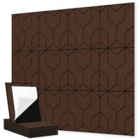Panneau acoustique perforé en fibre de polyester moderne à deux couleurs à fentes résistant au feu Réduction du bruit pour les entrepôts les halls