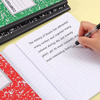 Cuadernos para Estudiantes en Venta Directa de Fábrica, Tamaño B5, Logotipo Personalizado, Lomo Reforzado Cosido, Rayado Ancho, 100 Hojas, Cuadernos de Composición