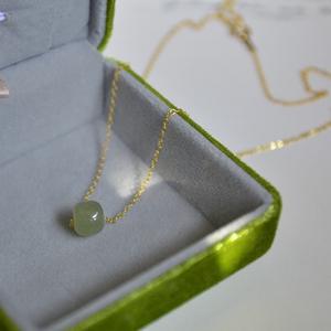 Collar de Perlas de Agua Dulce de Jade Natural de Hotan para Mujer, Plata 925 con Colgante Simple, Nuevos Dijes Finos y Cadena - Product Image 2