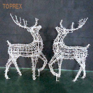 <span class=keywords><strong>Statue</strong></span> Luminose a LED da Esterno Renna Natalizia in PVC a Grandezza Naturale Decorazione 3D per Allestimenti Commerciali - Product Image 4