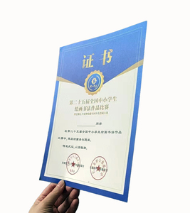 Özel A4 güvenlik profesyonel sertifika fantezi kağıt iş ve ofis kullanımı için özel Logo ile baskılı ofset - Product Image 3