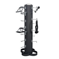 Accesorios de Fitness: Barra de Poleas con Agarres Integrados para Cable y Barra, Entrenador de Gimnasio para Ejercicio Completo