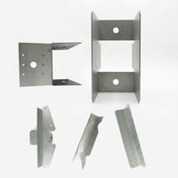 Équerre d'angle plate en acier inoxydable en forme de L, croisée, à un seul côté, standard, zinguée