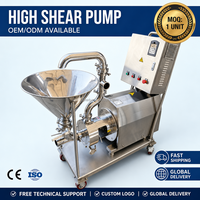 Pompa Homogenizer Inline Stainless Steel Food Grade untuk Pencampuran Susu, Cairan, Bubuk, Emulsi, Krim, dan Bahan Kimia Kapasitas 10L-30L