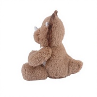 D KING D KING Peluche Dinosaure Triceratops Chauffable au Micro-ondes, Couverture Réconfortante Douce et Chaude pour Enfants et Adultes