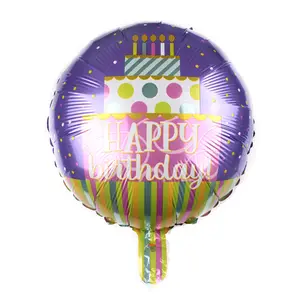 Воздушный шар из фольги, 18 дюймов, Круглый Гелиевый шар из фольги