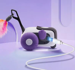 Neues laufendes Auto Intelligente Fernbedienung Elektrisches Katzen spielzeug Seit Hi Fun Cat Stick Pet Cat - Product Image 4