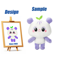 Shengye CE BSCI CPC pabrik boneka mewah ransel desain kustom lucu boneka hewan karakter kartun Panda bordir Plushie