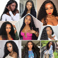 CLJhair Cheveux Indiens Ondulés Profonds Remy, Lots de Cheveux Humains, Tissage de Cheveux à Double Trame, Toutes Couleurs, Permanente, 16 Pouces, 100g, Vente Directe Usine