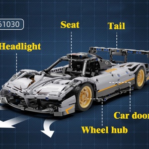 959pcs Bricks Technic <b>Car</b> <b>Model</b> <b>Building</b> Blocks Urban Traffic Series Gift Assembly RC <b>Car</b> Toys for Boys - Product Image 6