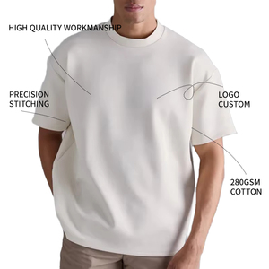 เสื้อยืดคอตตอน 100% น้ำหนัก 220 กรัม แบบถักเรียบสไตล์วินเทจ ไซส์ใหญ่พิเศษ สำหรับขายส่ง รับสกรีนโลโก้ คุณภาพสูง - Product Image 2