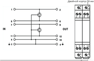 BRPI-2L-80 80v 새로운 서지 보호 네트워크 SPD 데이터 신호 보호기 신호 라인 SPDs - Product Image 3