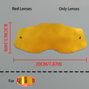 Lentilles de rechange HD pour lunettes de motocross, lunettes de sport, cyclisme en extérieur, monture légère en PC, vente en gros - Product Image 4