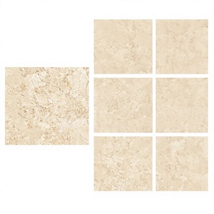 Carreaux de porcelaine brillants Vistaar Brand Alabaster Beige 800x800mm (80x80cm) aspect marbre pour sol et mur, Grenada - Product Image 1
