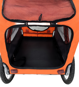 मध्यम आकार के आउटडोर कुत्तों के लिए फोल्डेबल पालतू ट्रेलर और जॉगर बड़े कुत्तों के लिए वाहक के साथ साइकिल कैरियर - Product Image 6