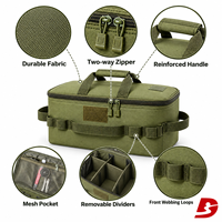 Sac de rangement pour pique-nique et camping en plein air, résistant à l'eau, en tissu Oxford, personnalisable en gros, avec séparateurs, moins de 20L, MOQ 300 pièces, certifié CE