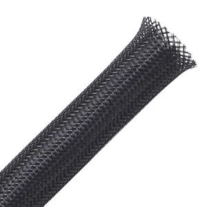8mm black Expandable Braided nylon sleeve with carton spool packing length 30 meters nylon mesh for wiring
