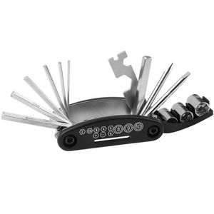 Kit d'outils de réparation de vélo 16 en 1, multi-outils, leviers de pneus, clé à rayons hexagonale, accessoires multifonctions pour vélo de route et de montagne - Product Image 3