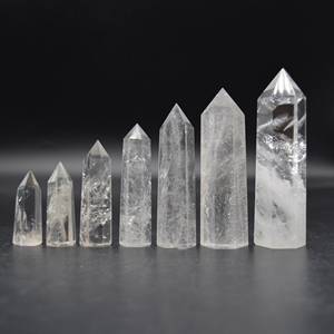 Bán buôn Chất lượng cao tự nhiên lục giác tinh thể kim cương tháp đánh bóng rõ ràng thạch anh điểm cho chữa bệnh - Product Image 3