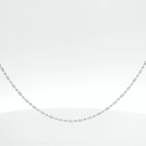 Collar Romántico de Cadena con Diamantes Finos y Luna Creciente Blanca en Platino Pt950 para Damas, Joyería Delicada Apilable - Product Image 2