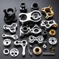 Pièces en aluminium anodisé usinées CNC haute précision sur mesure, usinage CNC 5 axes, tournage CNC, accessoires pour moto