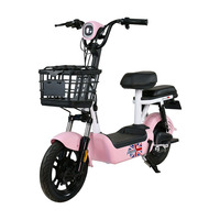 Scooter électrique rétro de style britannique 2025, 48V 60V 500W, batterie au plomb-acide, vélo électrique urbain pour le campus