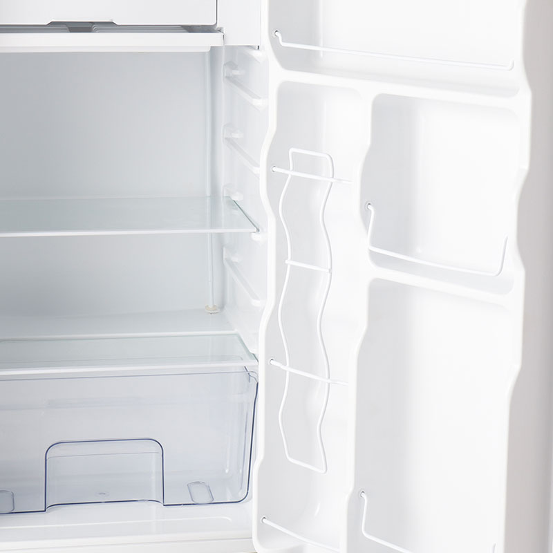 Factory Direct Table Top Fridge Double Door Freezer Lock Home Refrigerator