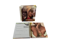 Carnet de notes A5 à couverture rigide en papier GSM 120 pour le travail, carnet de notes ligné, carnet de notes en cuir pour femmes