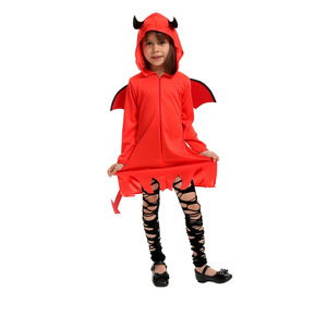 Nuevos Disfraces de Cosplay Rojos para Niños, Mono con Capucha para Niños, Vestido para Fiesta, Actuación, Halloween, Disfraz de Diablo para Niñas y Niños - Product Image 3