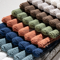 Tissu d'ameublement en velours côtelé tricoté 100 % polyester TengHui pour housses de canapé – Prix usine