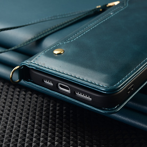 Funda Tipo Cartera Magnética de Cuero PU para <span class=keywords><strong>Samsung</strong></span> <span class=keywords><strong>Galaxy</strong></span> S25 S26 Note20 Plus con Ranuras para Tarjetas y Soporte - Product Image 5