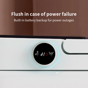 Toilette intelligente tout-en-un pour la maison avec chasse d'eau automatique et anti-éclaboussures, séchage automatique, commande vocale via télécommande sans fil - Product Image 3