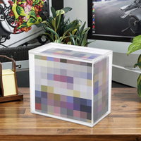 Boîte de rangement transparente en acrylique pour cartes ETB, étanche, avec couvercle magnétique, pour collectionner les cartes