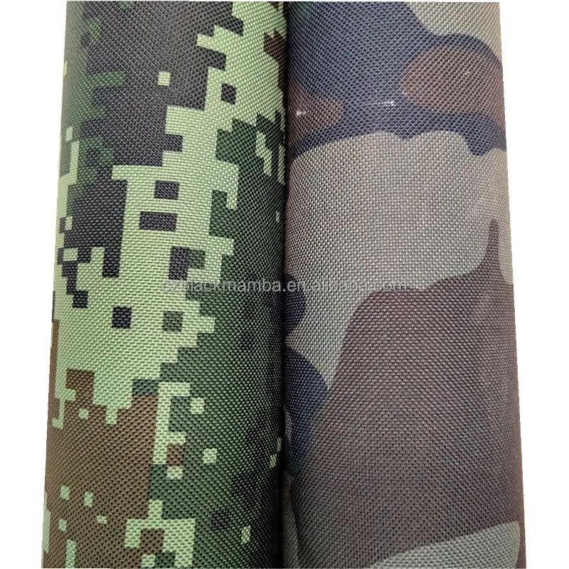 China factory high quality 100% polyester camouflage printed 600D 500D 150D 1000D tent oxford fabric for outdoor products
