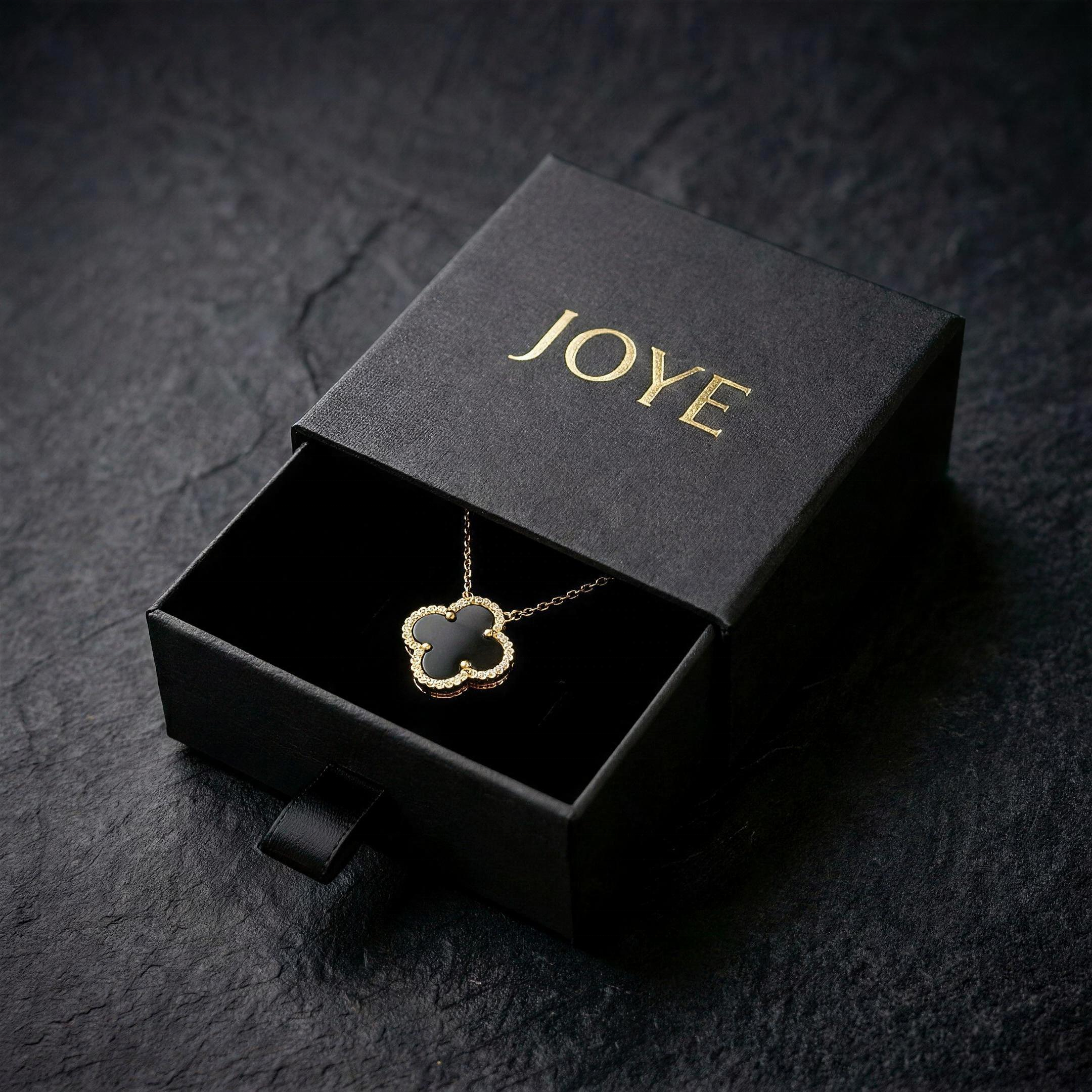 Black matte drawer jewelry box