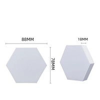 Luz de noche LED hexagonal RGB moderna, luz de pared inteligente, aplicación de sincronización de música, Control remoto, alimentación USB para sala de estar, dormitorio, salas de juegos DIY
