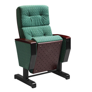 Chaise de théâtre Manwa Expo HB776, revêtement vert, siège fixe, utilisation hospitalière et scolaire - Product Image 1