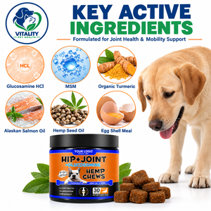 30 Count Dog Joint Health Soft Chews with Glucosamine Chondroitin Hemp <b>for</b> <b>Hip</b> Mobility Flexibility and Cartilage <b>Support</b> 121 ch - Product Image 3