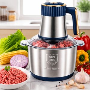 Meat Chopper Household Professional Small Mini 2l 3l 5l Automatic Stainless Steel Electric Meat Grinder <b>Machine</b> for <b>Home</b> Use - Product Image 3