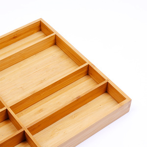 Bamboo <b>kitchen</b> drawer organizer, cutlery, pull-out <b>storage</b> box, direct sales and wholesale of bamboo <b>storage</b> <b>boxes</b>. - Product Image 4