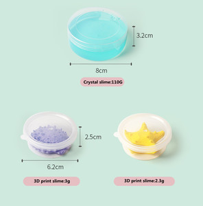 Nouvel ensemble de slime imprimé en 3D au design amusant, 3 pièces, slime cristallin pour enfants unisexes, pour la modélisation - Product Image 5