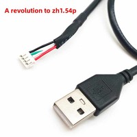 Cable USB Macho PH2.0 Xh2.54 Zh Sh10 4P con Terminal Dupont, Revestimiento de PVC, USB Tipo-A, Transferencia de Datos Táctil, Cobre Puro