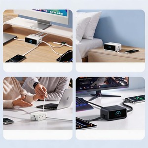 Estación de Carga de Escritorio Anker 6 en 1, 100W GaN, Regleta de Alimentación Multipuerto con Cable USB-C Retráctil y Pantalla Digital - Product Image 3