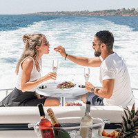 Table de thé pour yacht, Table basse, Bouée, Restaurant aquatique, Table ovale, Planche, Table à manger, Accessoires de bateau, Table ronde pour yacht