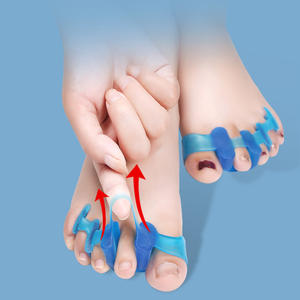 Separador de <span class=keywords><strong>dedos</strong></span> de <span class=keywords><strong>silicona</strong></span>, corrector de hallux valgus y juanetes, separador de <span class=keywords><strong>dedos</strong></span> <span class=keywords><strong>para</strong></span> pedicura de manos y <span class=keywords><strong>pies</strong></span> - Product Image 3